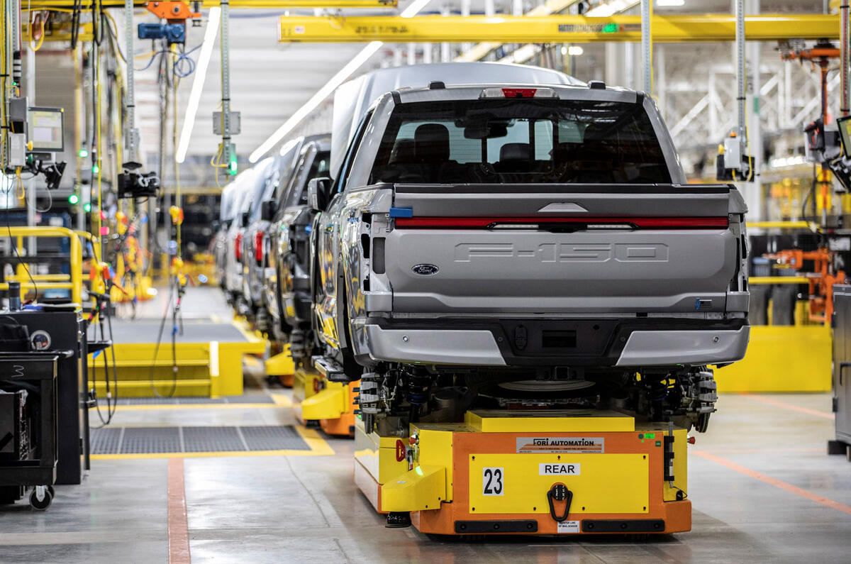 Ford F150 Lightning production line 2023