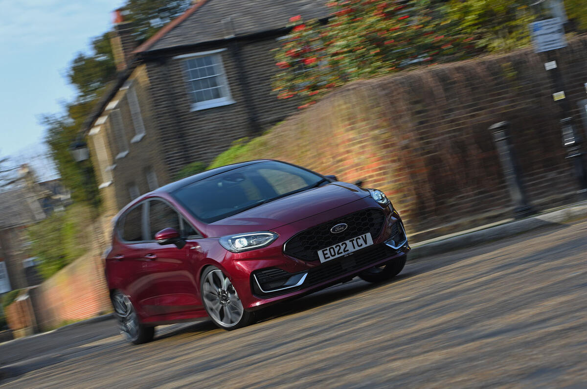 Ford Fiesta cornering front