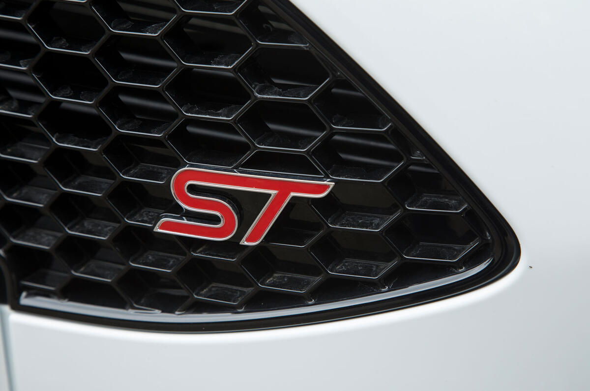 Ford Fiesta ST Mk7 badge detail Ford Fiesta ST Mk7 badge detail