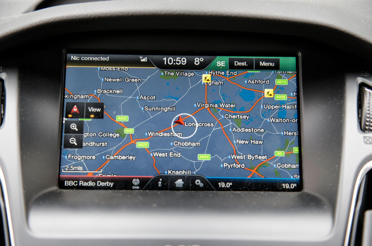 Ford Focus RS Mk3 infotainment Ford Focus RS Mk3 infotainment