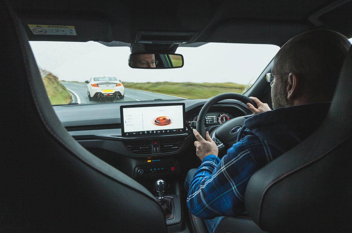 Ford Focus ST Track Pack vs Toyota GR86 Matt Prior driving