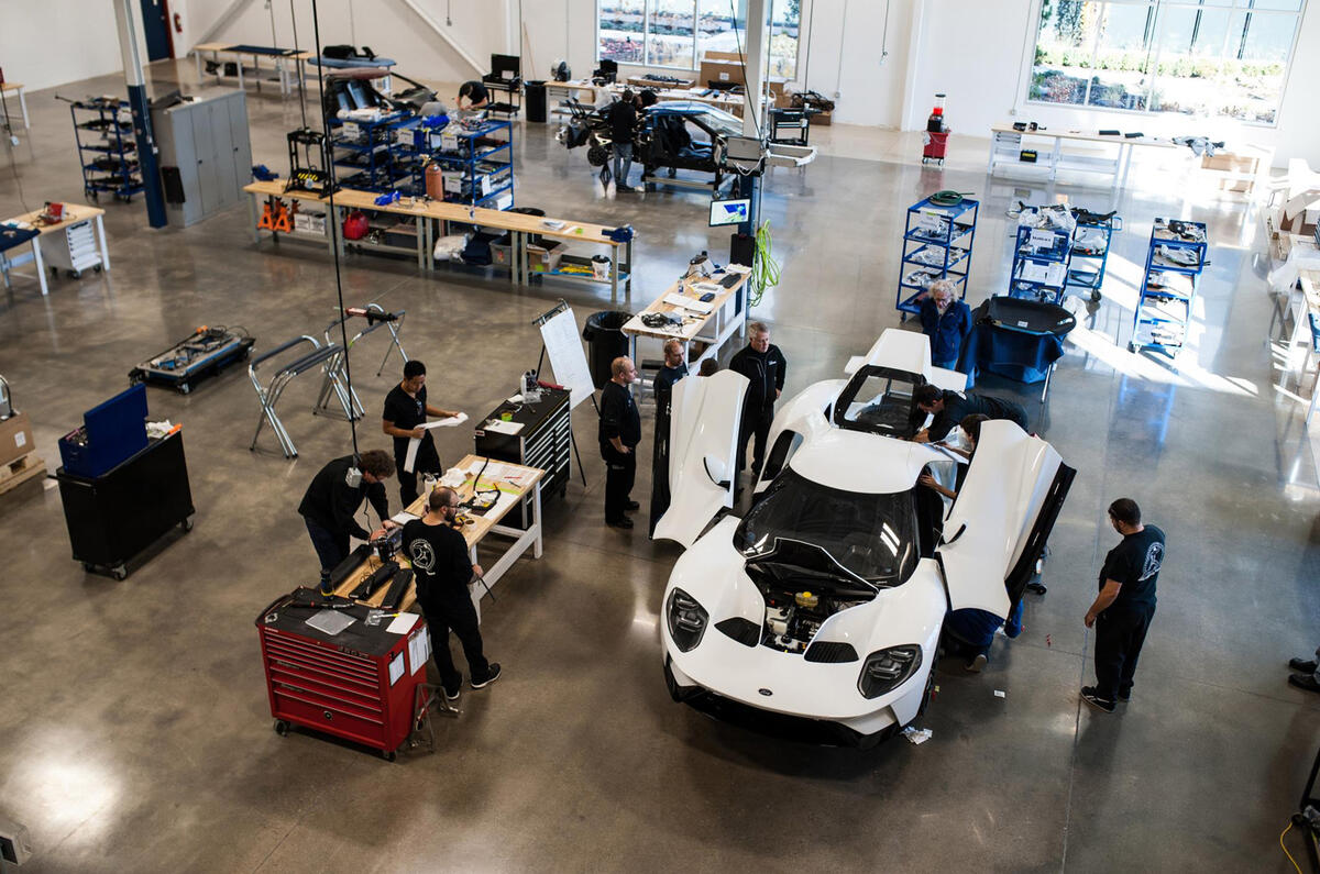 First Ford GT customer car rolls off production line - live video