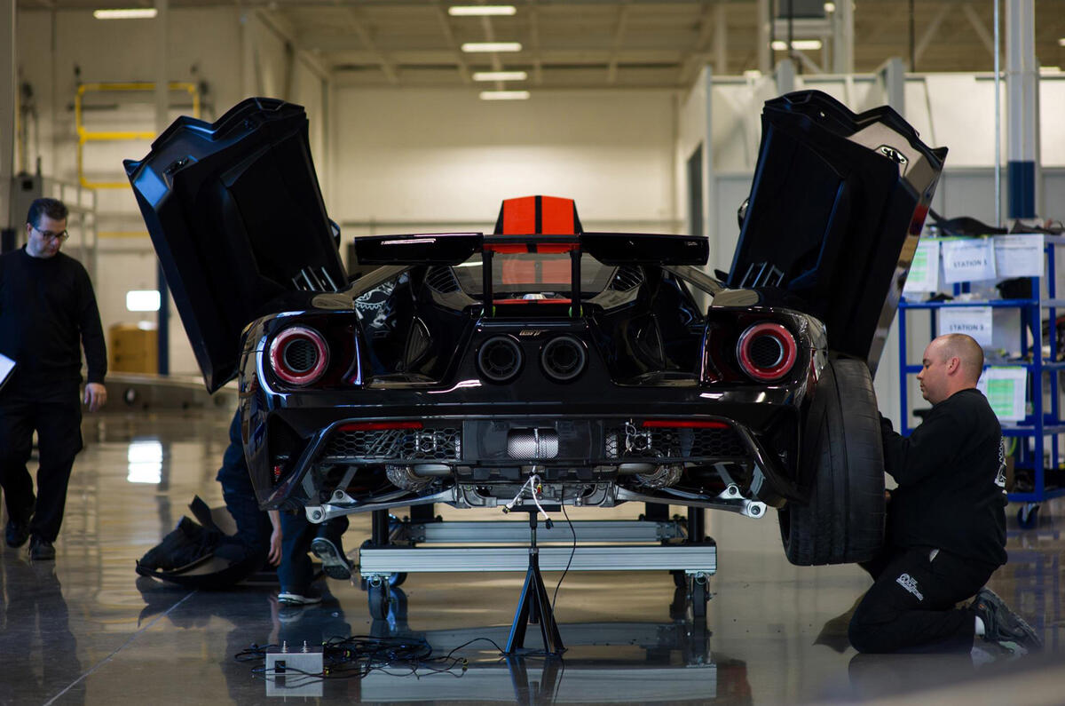 First Ford GT customer car rolls off production line - live video