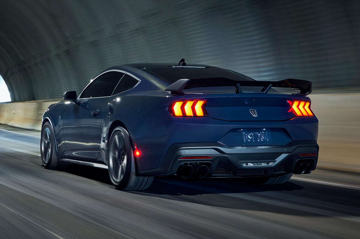 Ford Mustang Dark Horse 2023 rear quarter tracking Ford Mustang Dark Horse 2023 rear quarter tracking