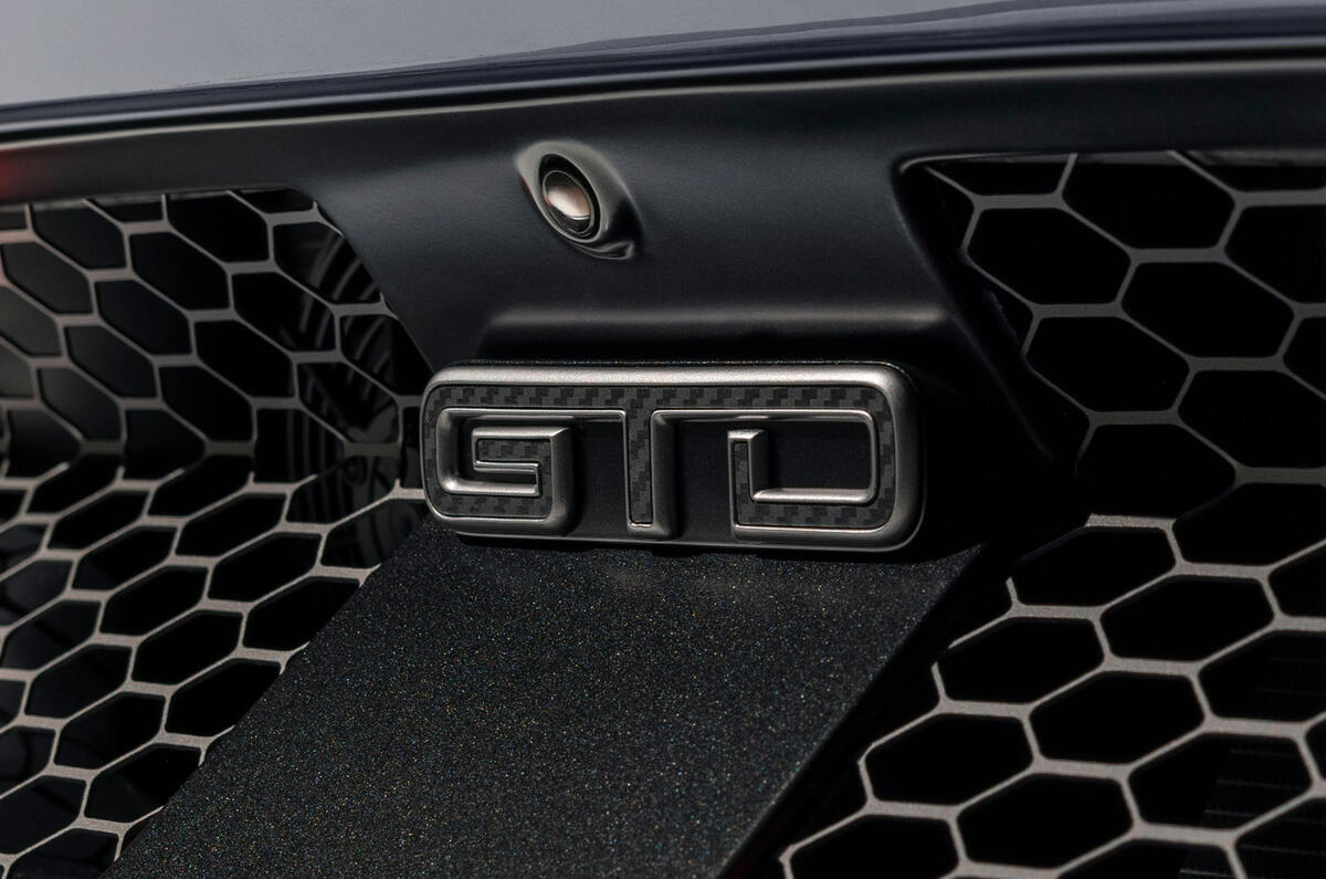 Ford Mustang GTD 2024 badge Ford Mustang GTD 2024 badge