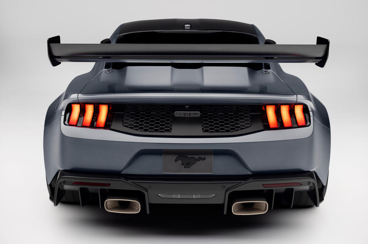 Ford Mustang GTD 2024 rear close Ford Mustang GTD 2024 rear close