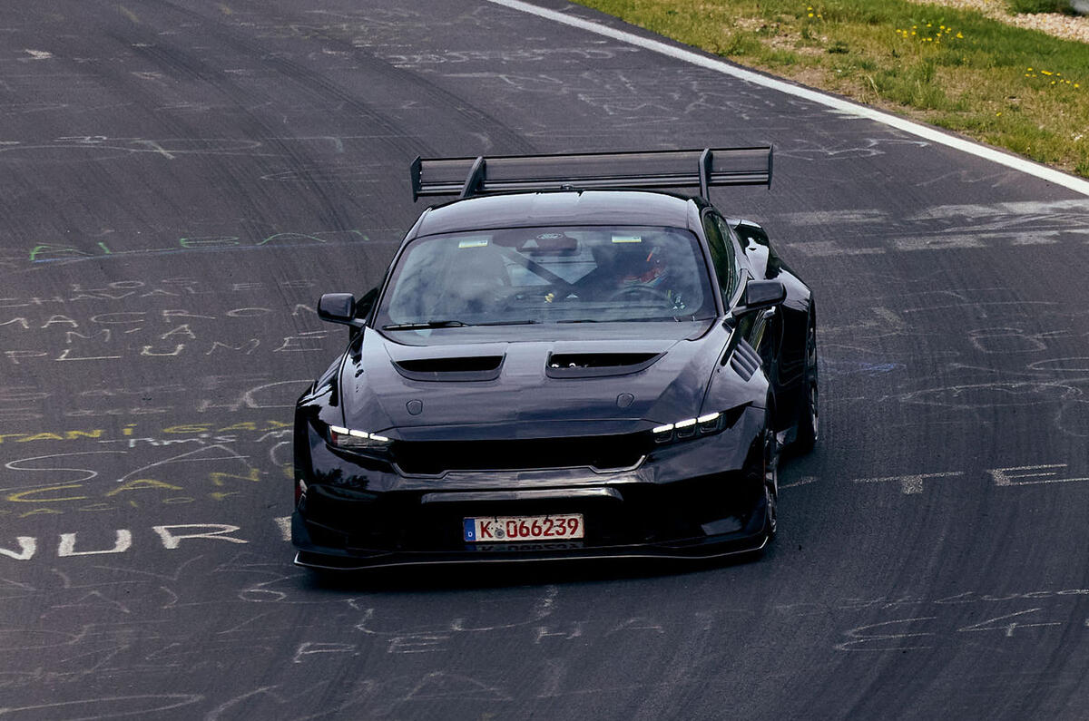 Ford Mustang GTD Nurburgring front tracking Ford Mustang GTD Nurburgring front tracking