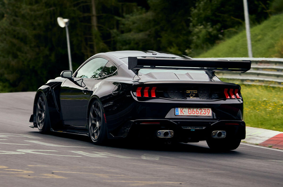 Ford Mustang GTD Nurburgring rear quarter Ford Mustang GTD Nurburgring rear quarter