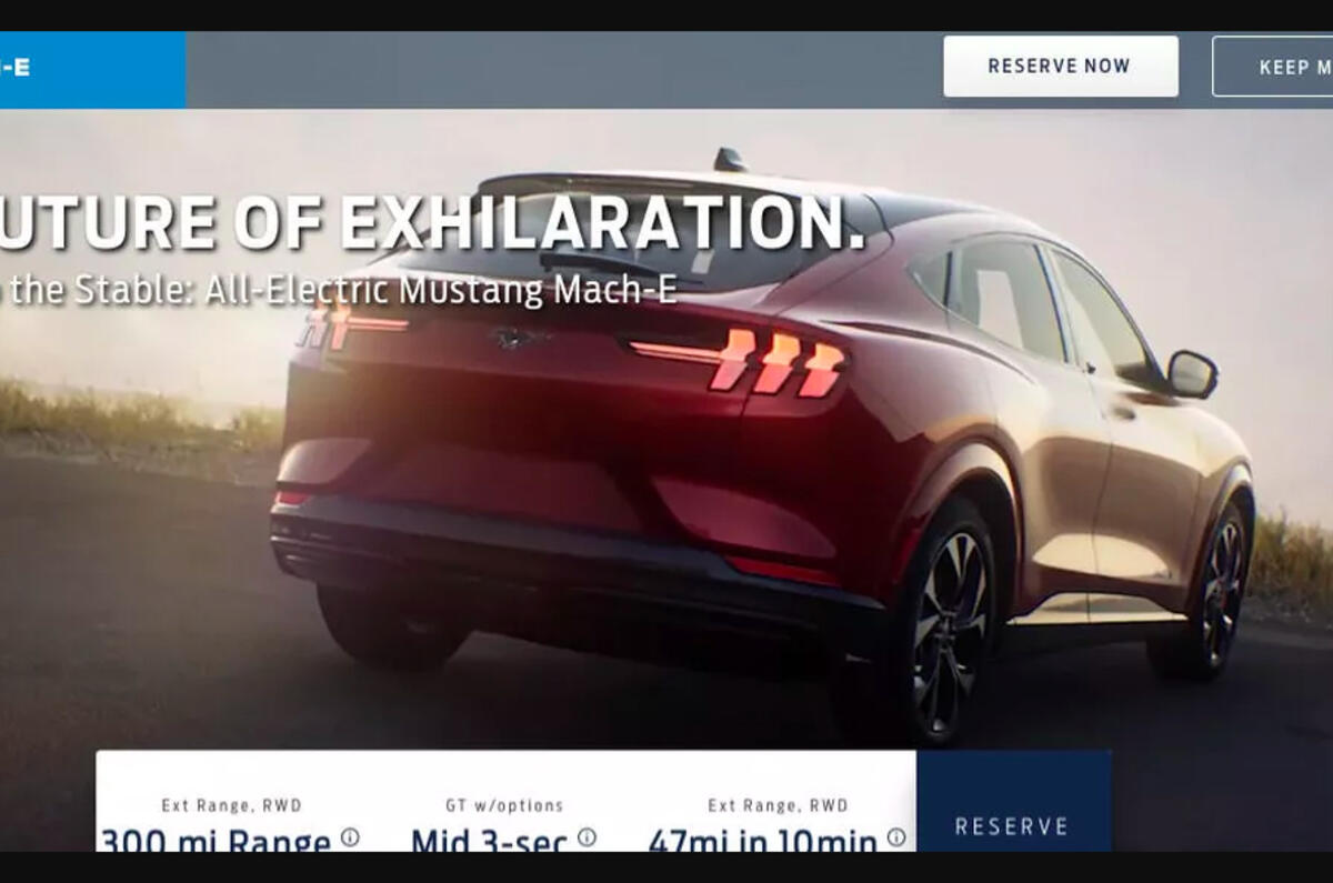 Ford Mustang Mach-E rear leaked image