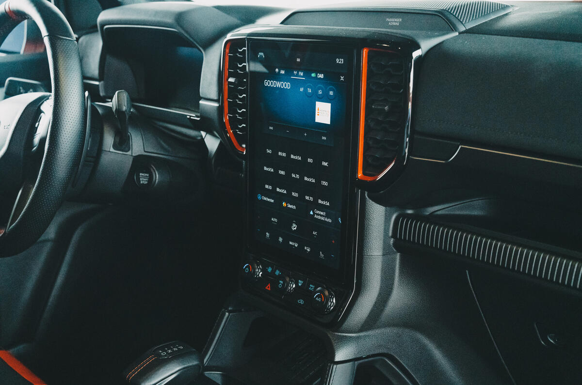 Ford Ranger Raptor interior Ford Ranger Raptor interior