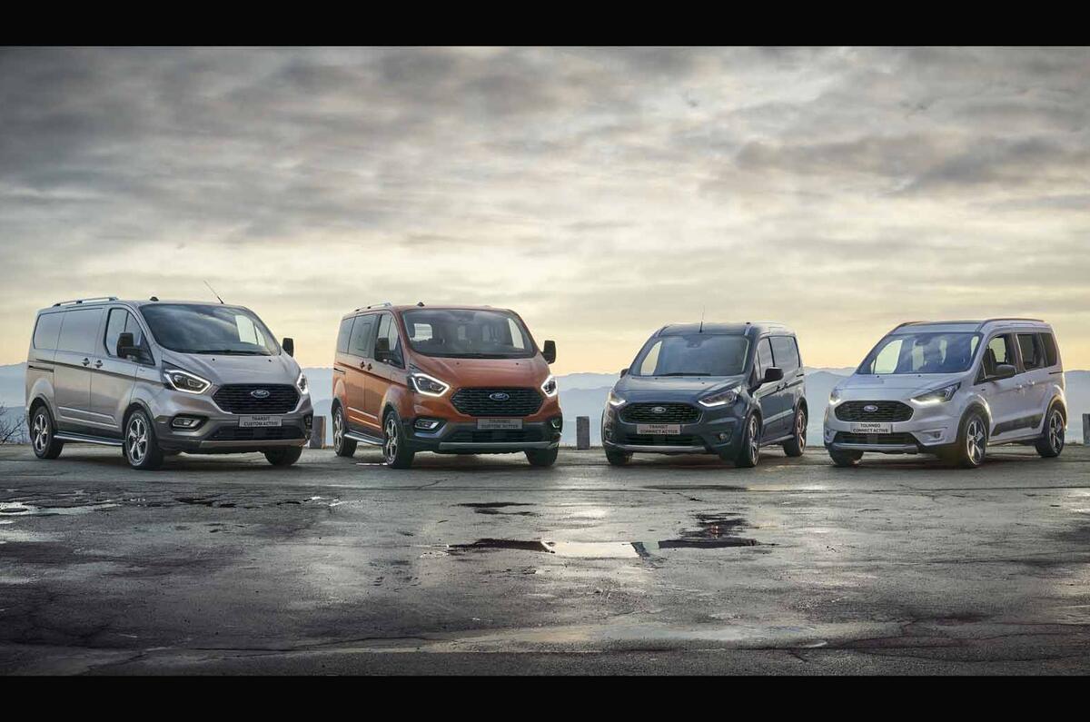 Ford Transit/Tourneo Active range