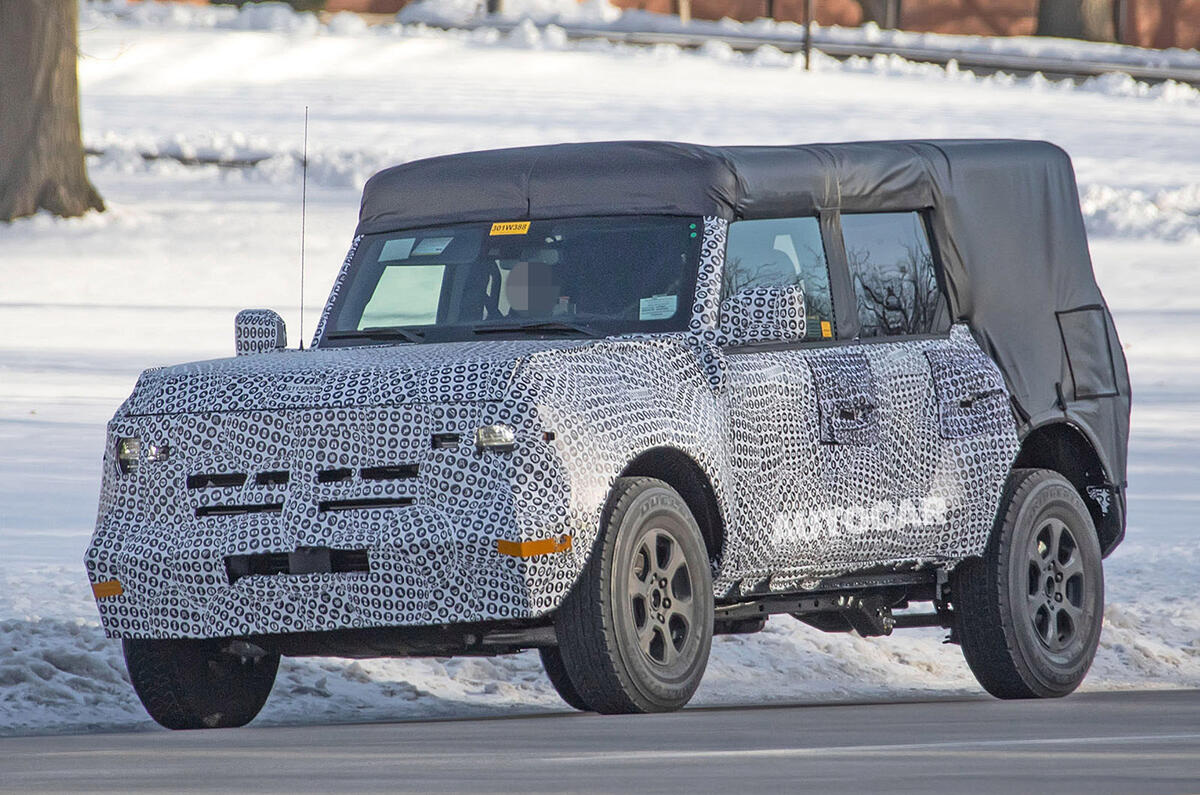 Ford Bronco 2020 spy photos - front Ford Bronco 2020 spy photos - front