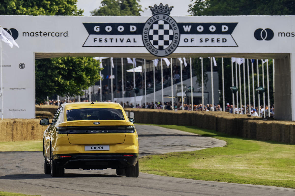 Ford Capri rear up the goodwood hill Ford Capri rear up the goodwood hill