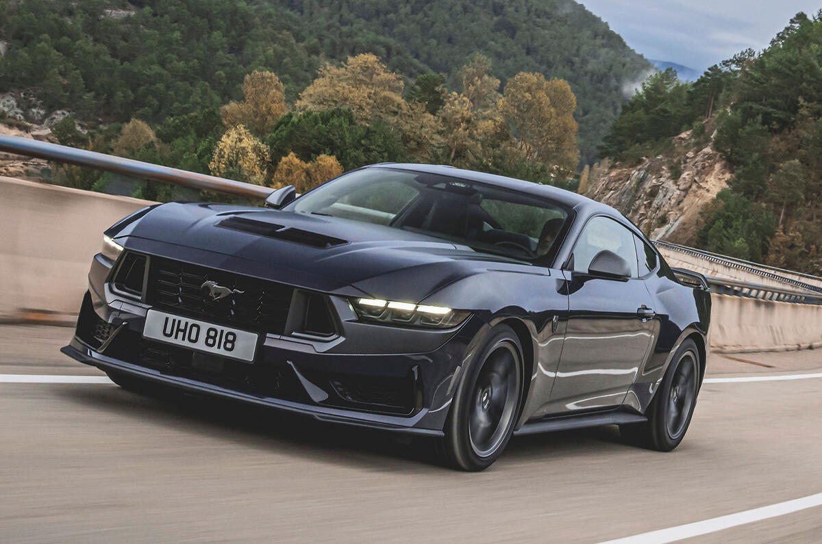 Ford Mustang Dark Horse front three quarter lead Ford Mustang Dark Horse front three quarter lead