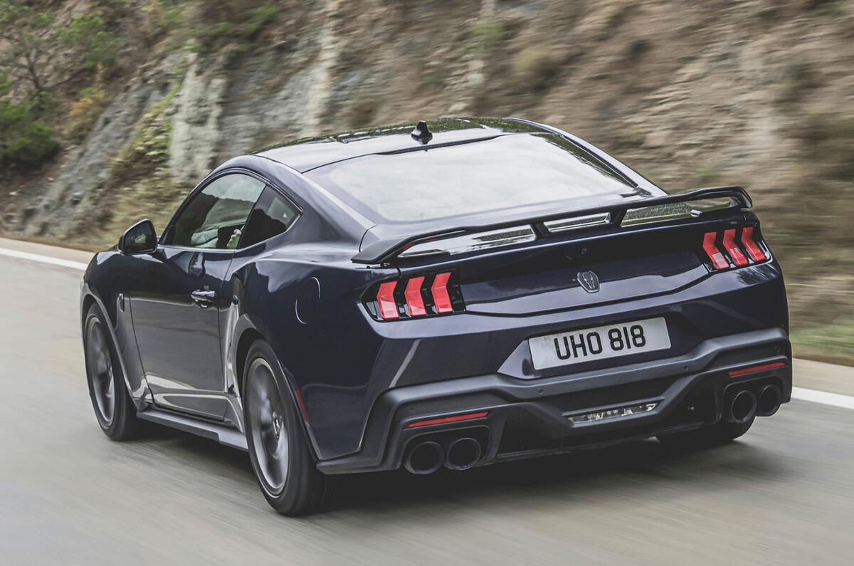 Ford Mustang Dark Horse rear three quarter Ford Mustang Dark Horse rear three quarter