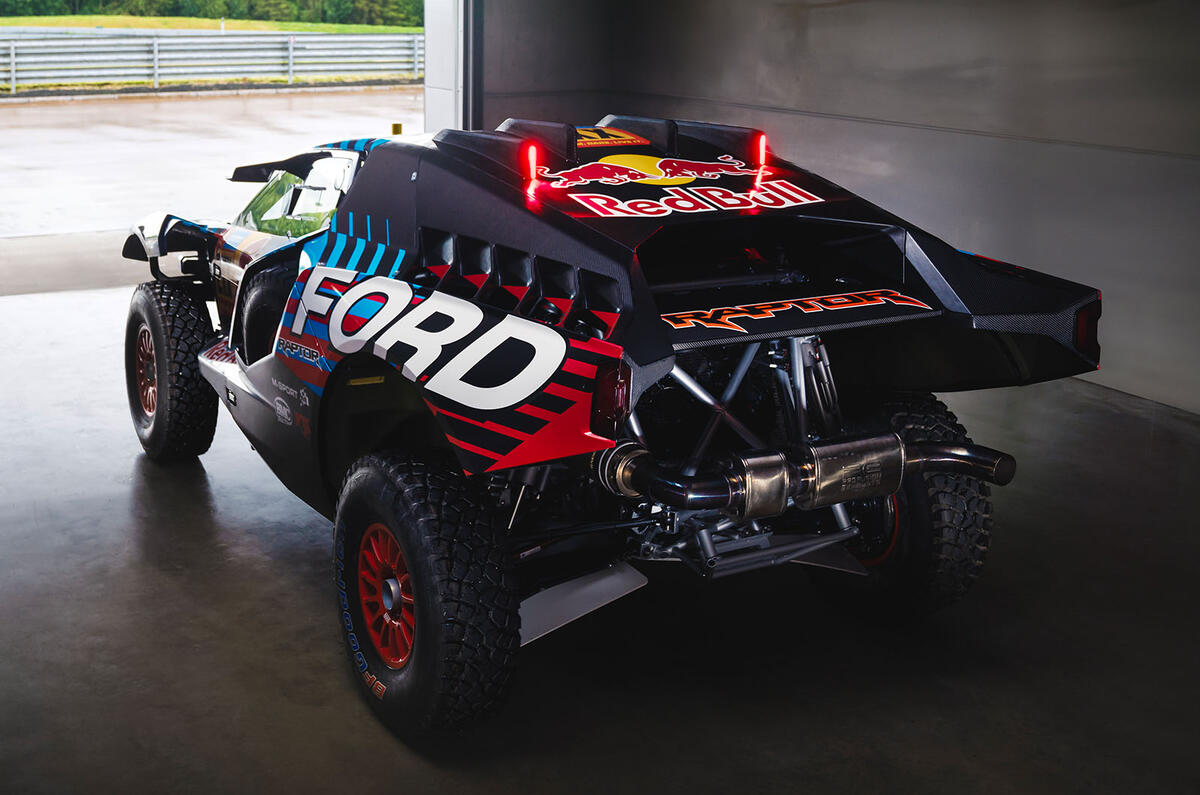 Ford Raptor T1+ rear three quarter garage Ford Raptor T1+ rear three quarter garage