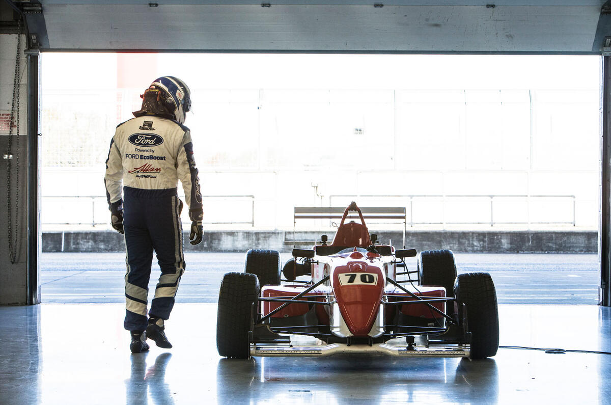 Driving a Formula 3 car at Silverstone