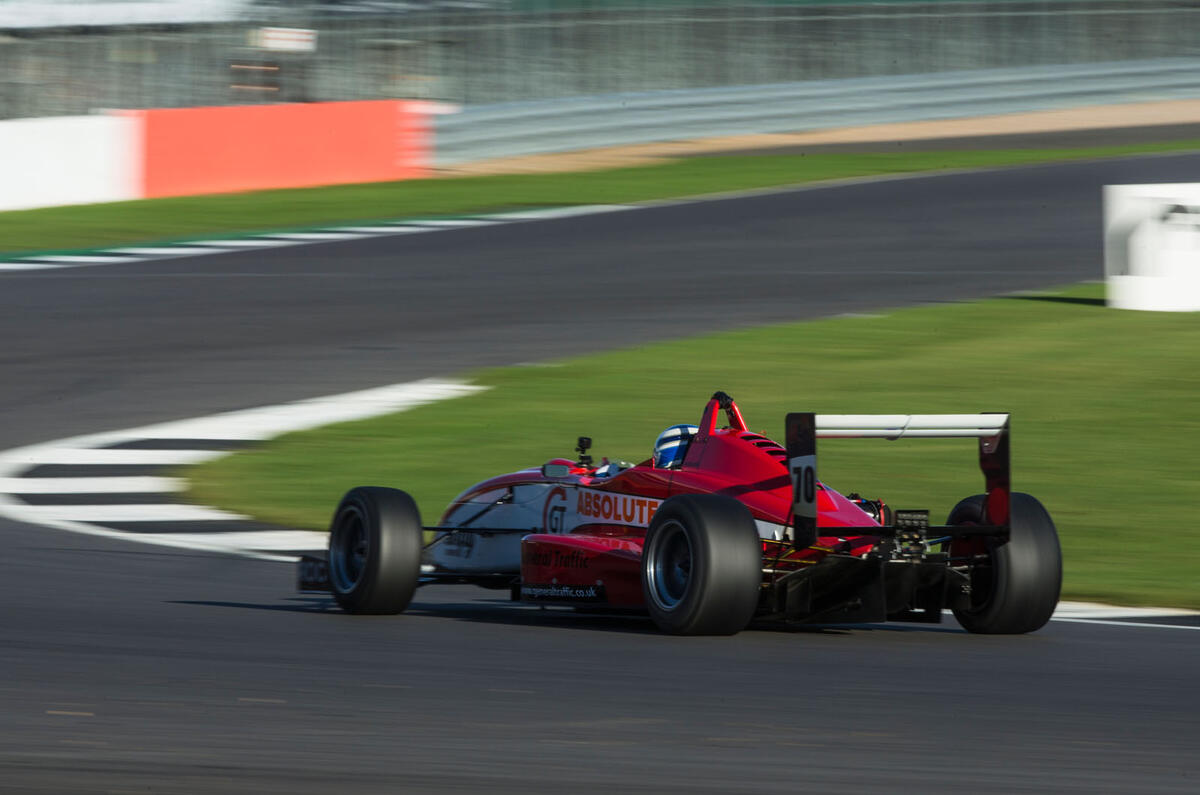 Driving a Formula 3 car at Silverstone