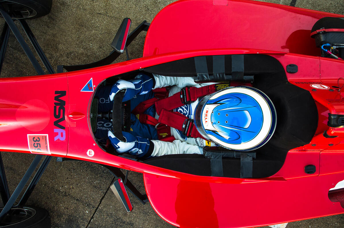 Driving a Formula 3 car at Silverstone