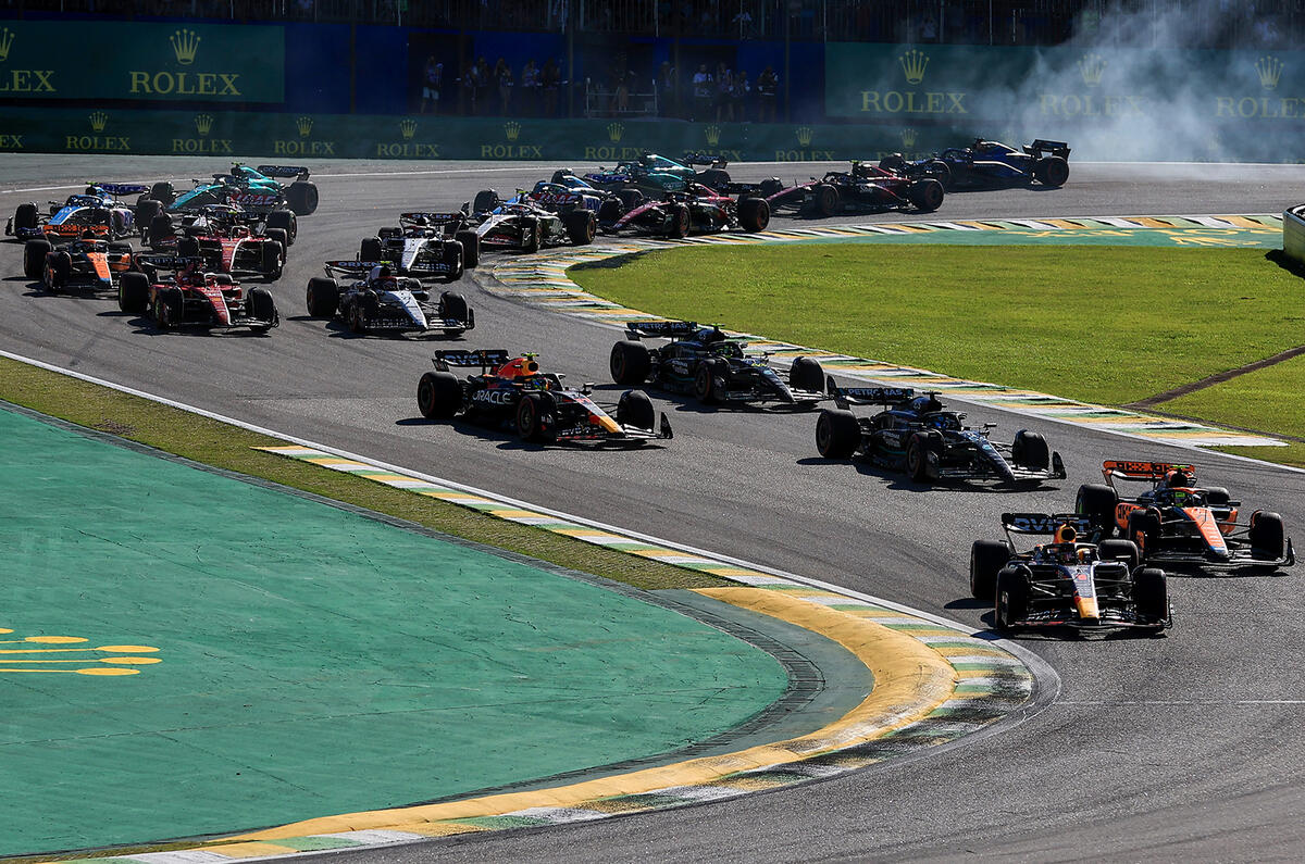 Formula 1 start shot Brazil 2023