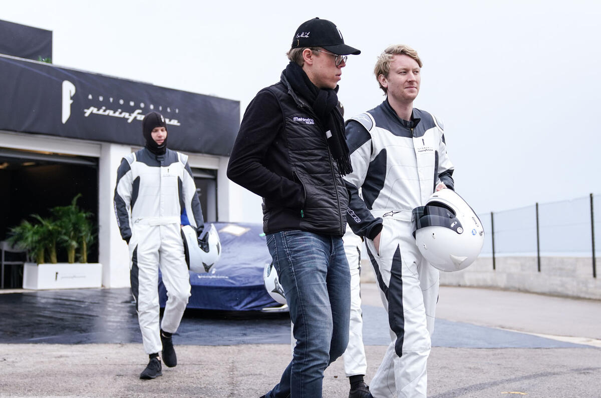Pininfarina Battista customer preview event - walking
