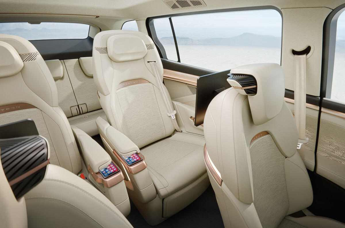 Foxtron Model D interior rear seat