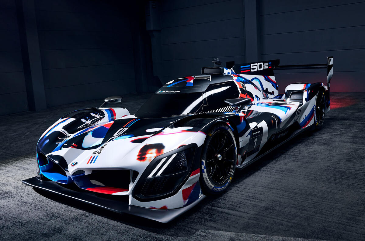 Front Left BMW M Hybrid V8 LMDh racer  Front Left BMW M Hybrid V8 LMDh racer