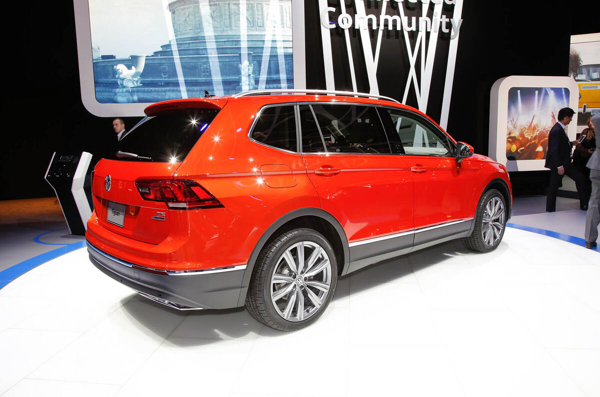 2017 Volkswagen Tiguan Allspace SUV on show at Geneva ...