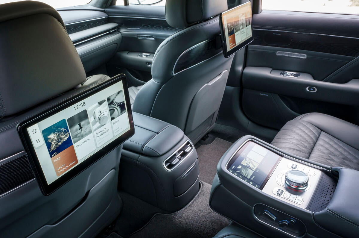 Genesis G90 Europe 2024 rear seats Genesis G90 Europe 2024 rear seats