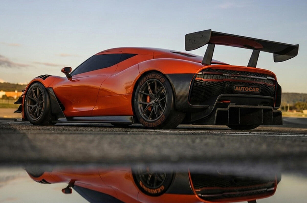 Genesis GT3 Autocar rendering