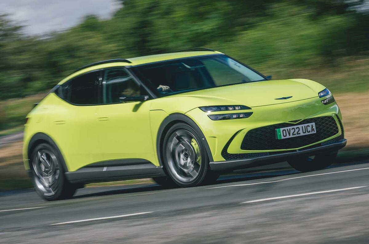 Genesis GV60 front three quarter