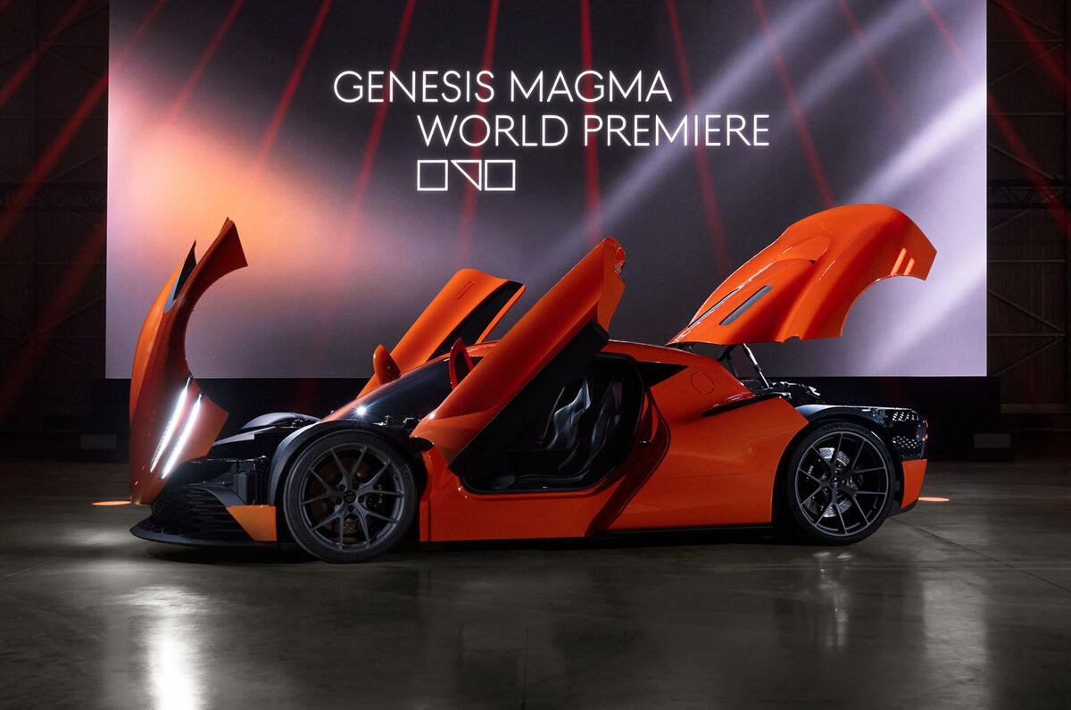 Genesis Magma GT Concept side exploded view
