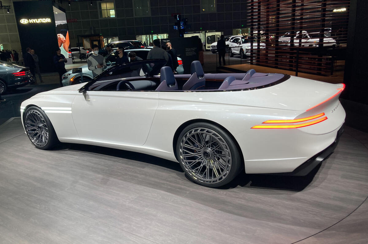 Genesis X convertible concept on display in los angeles 4 Genesis X convertible concept on display in los angeles 4