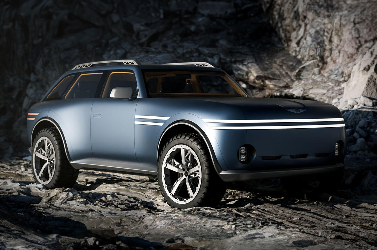 Genesis X Gran Equator concept front quarter tunnel Genesis X Gran Equator concept front quarter tunnel