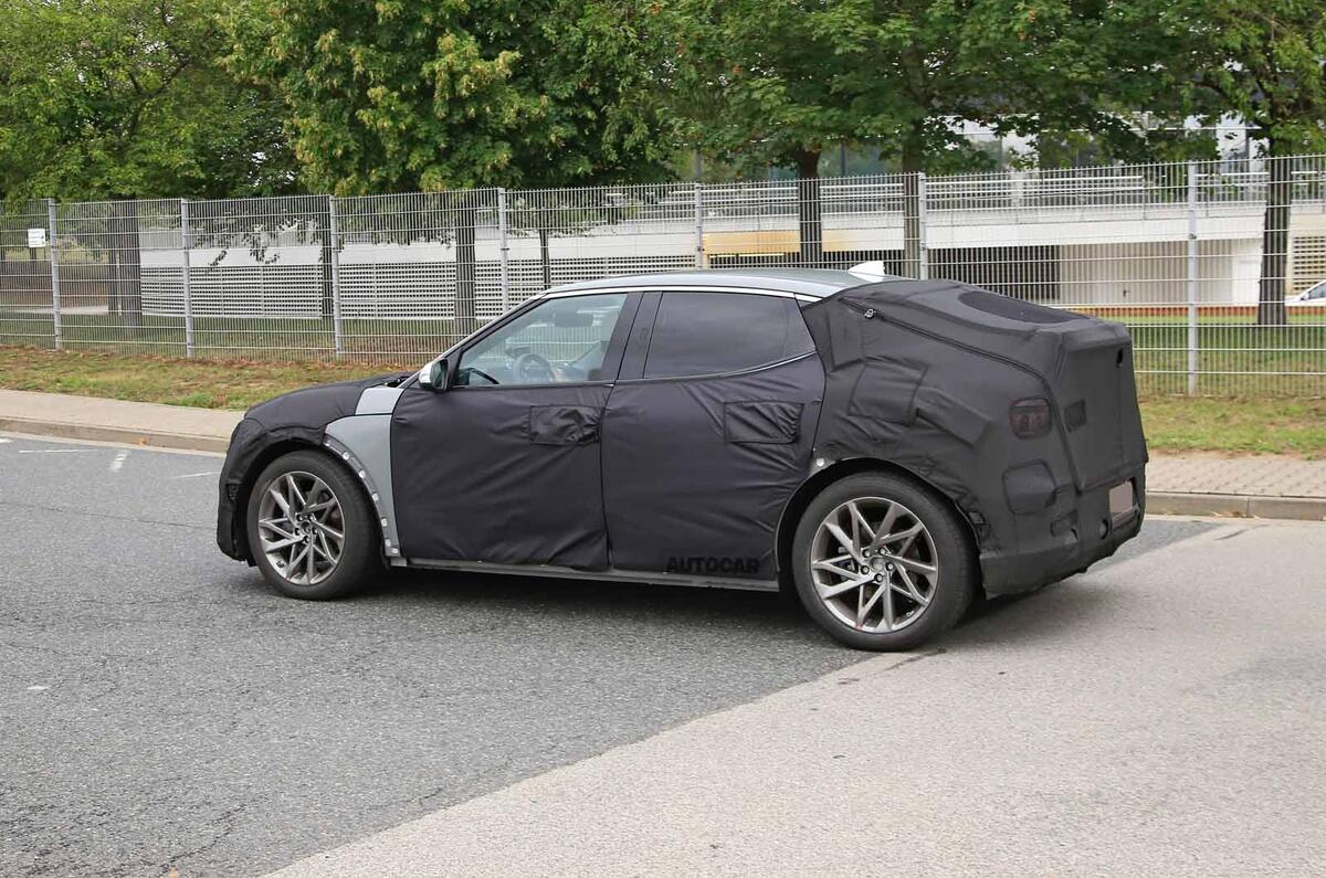 Genesis JW prototype spies side rear