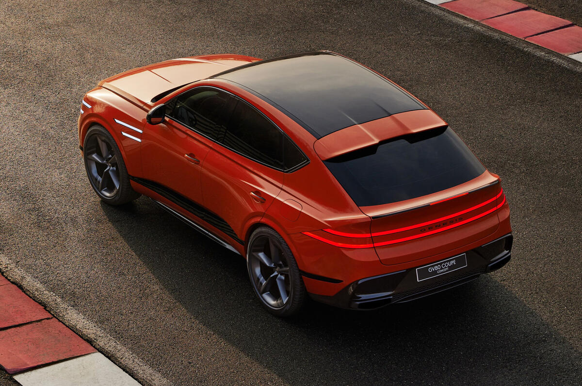 Genesis GV80 Coupe top down 2