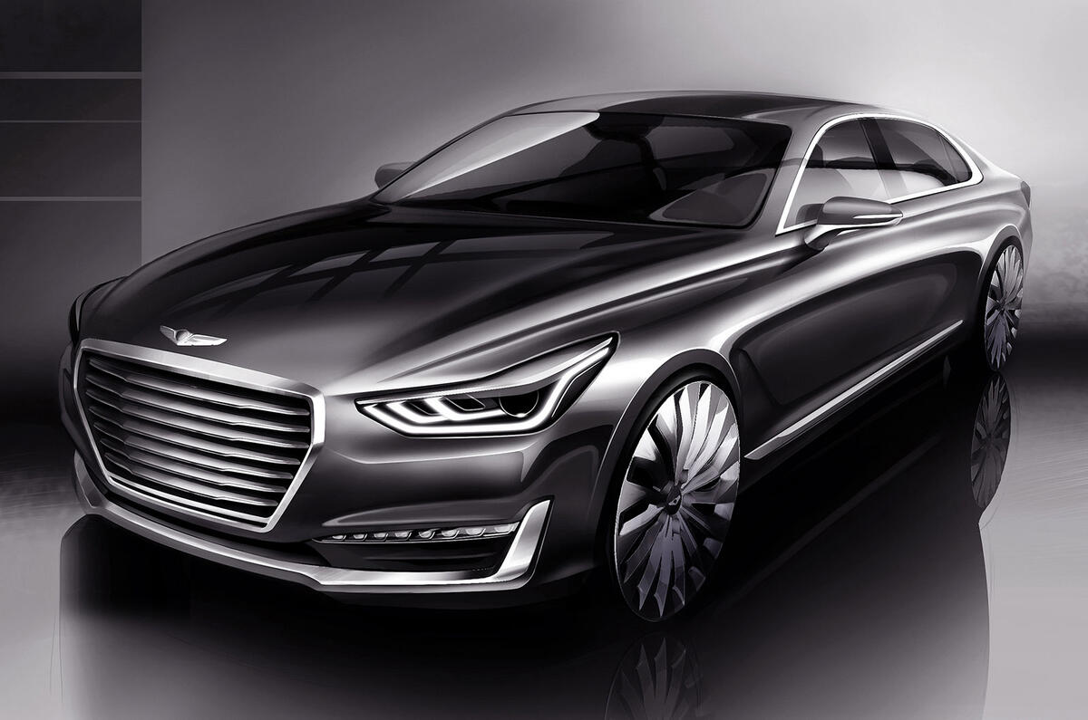 Hyundai Genesis G90 sketch