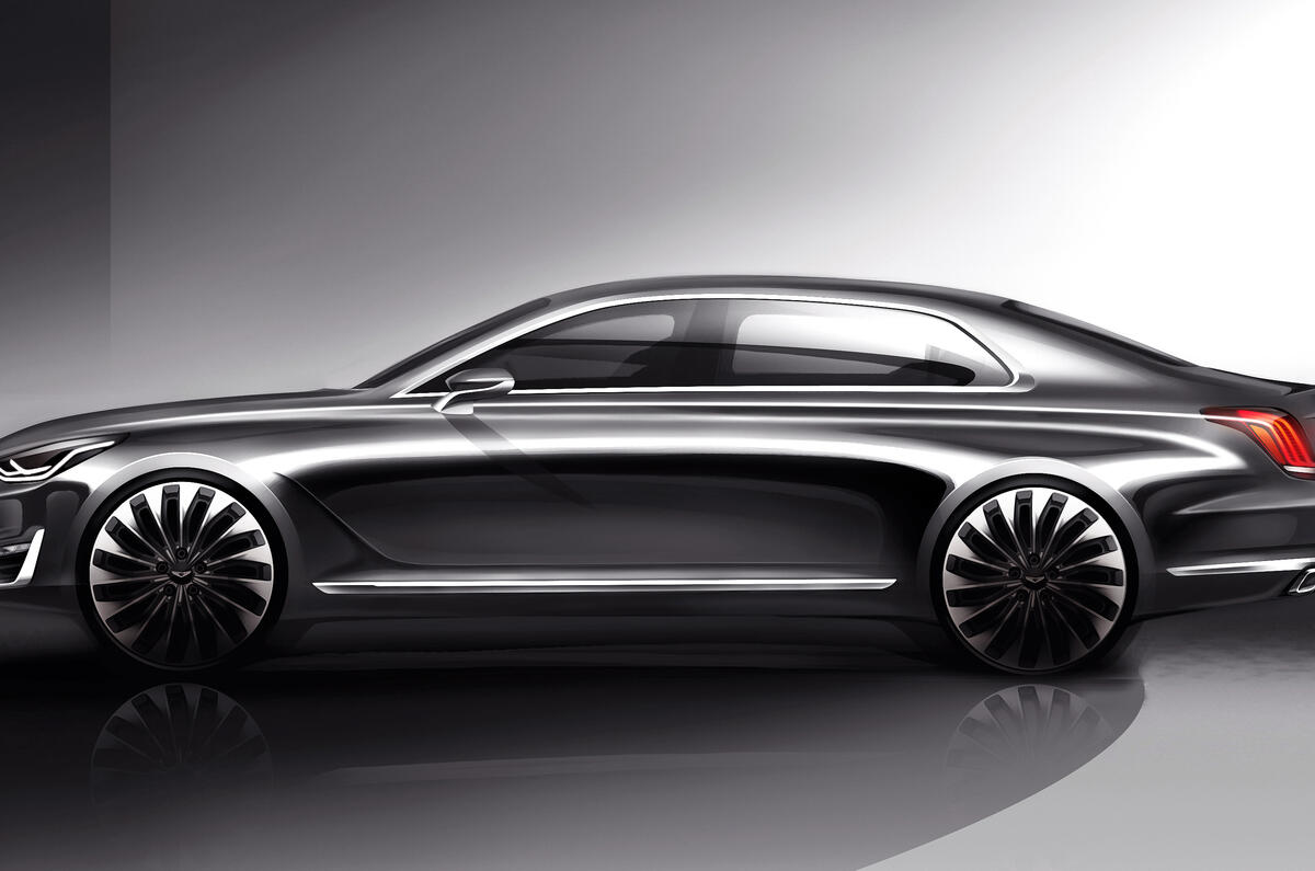 Hyundai Genesis G90 sketch