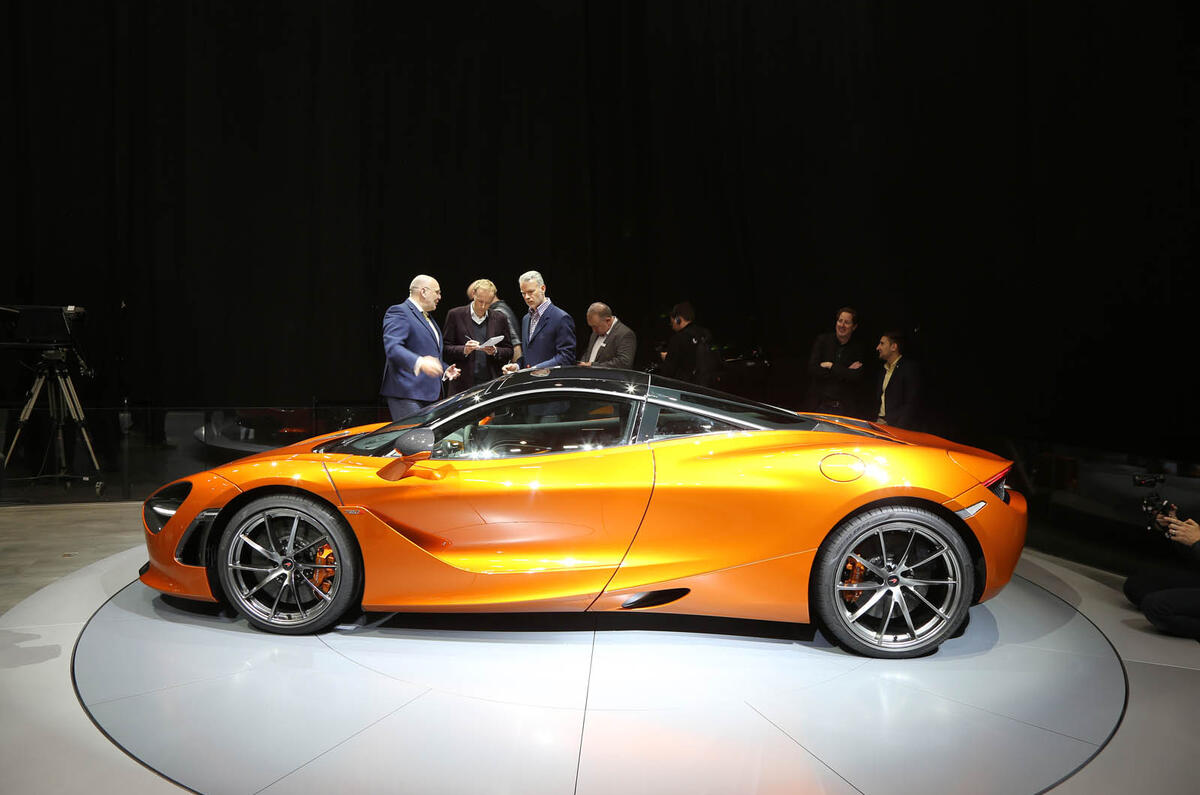 McLaren 720s showroom side