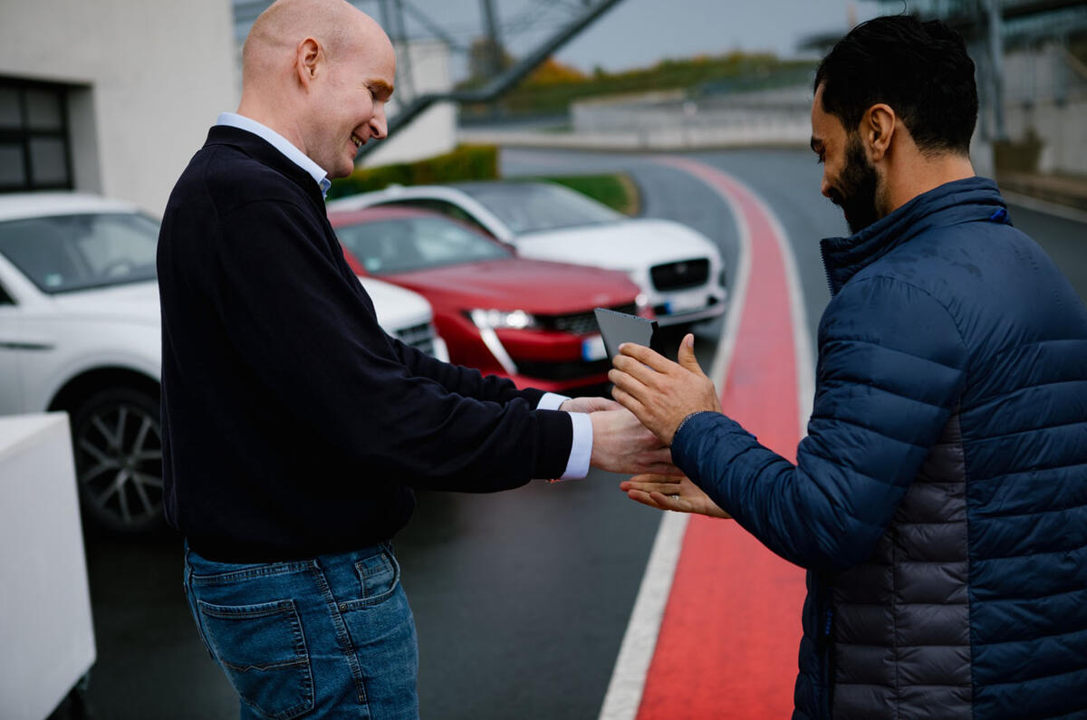 Jaguar I-Pace wins German Car of the Year award - handover