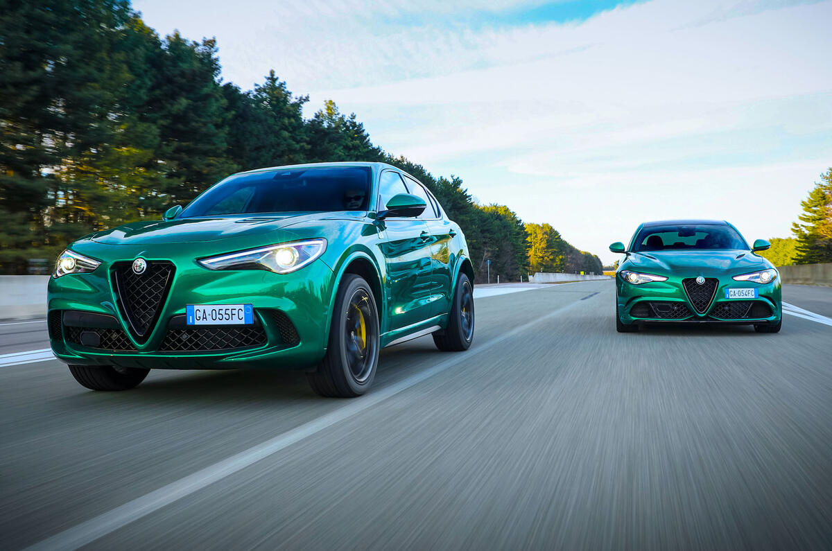 Alfa Romeo Giulia and Stelvio Quadrifoglio 2020 updates - pair Alfa Romeo Giulia and Stelvio Quadrifoglio 2020 updates - pair