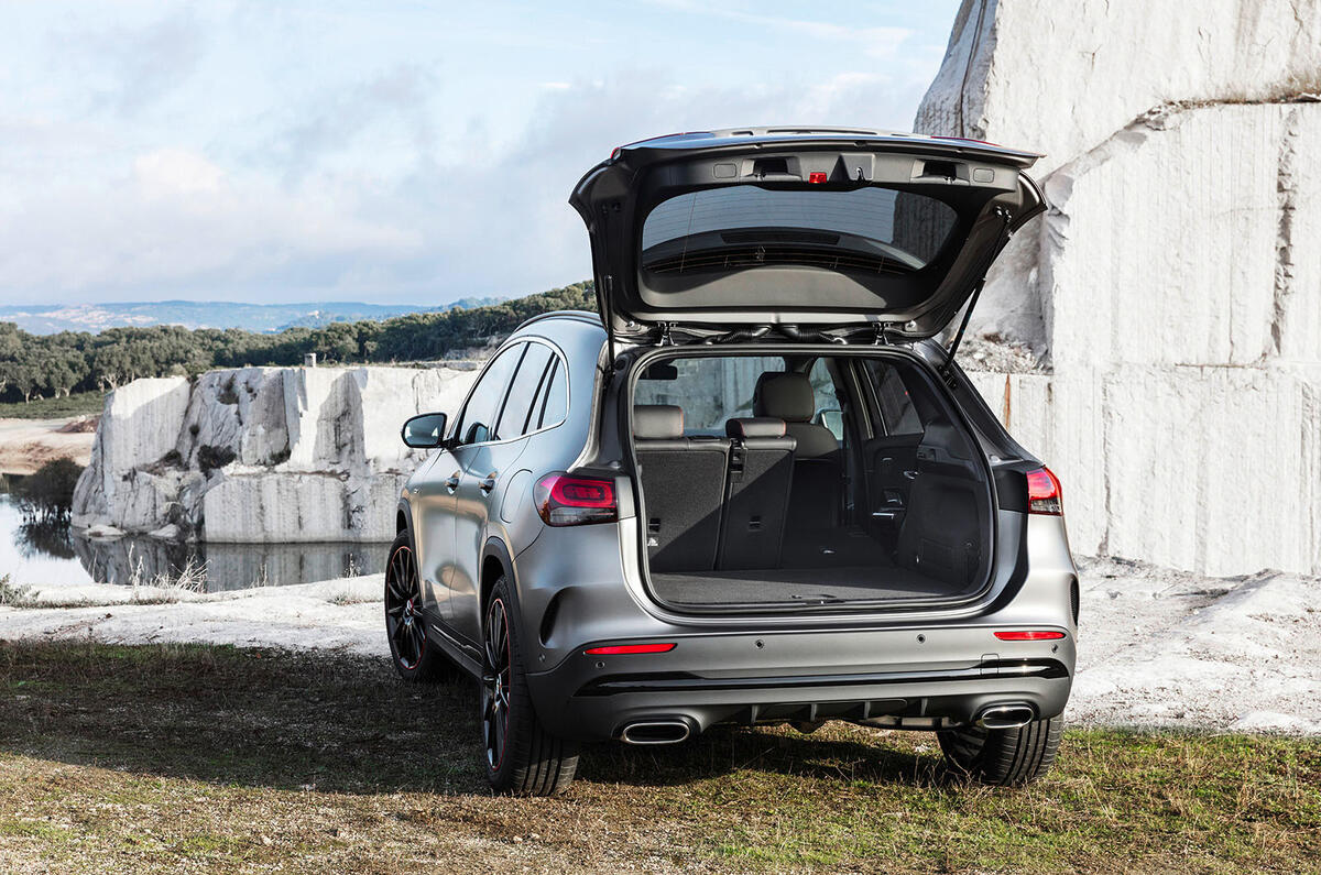 Mercedes GLA 2020 Mercedes GLA reveal - boot open