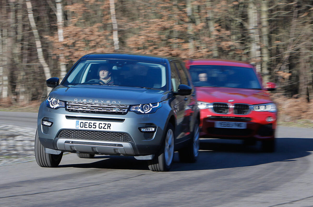 Land Rover Discovery Sport, BMW X3