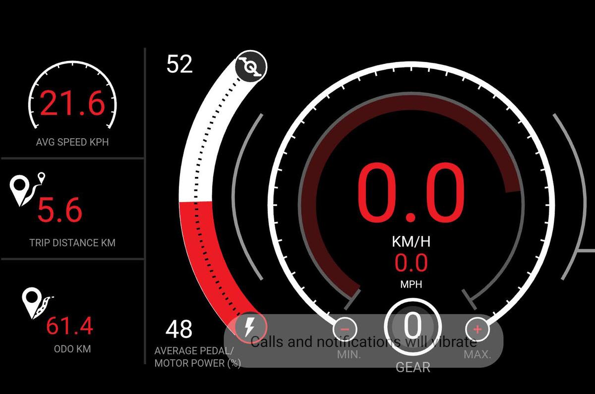 Gocycle G4 app can tell you everything from battery level to how far you've gone