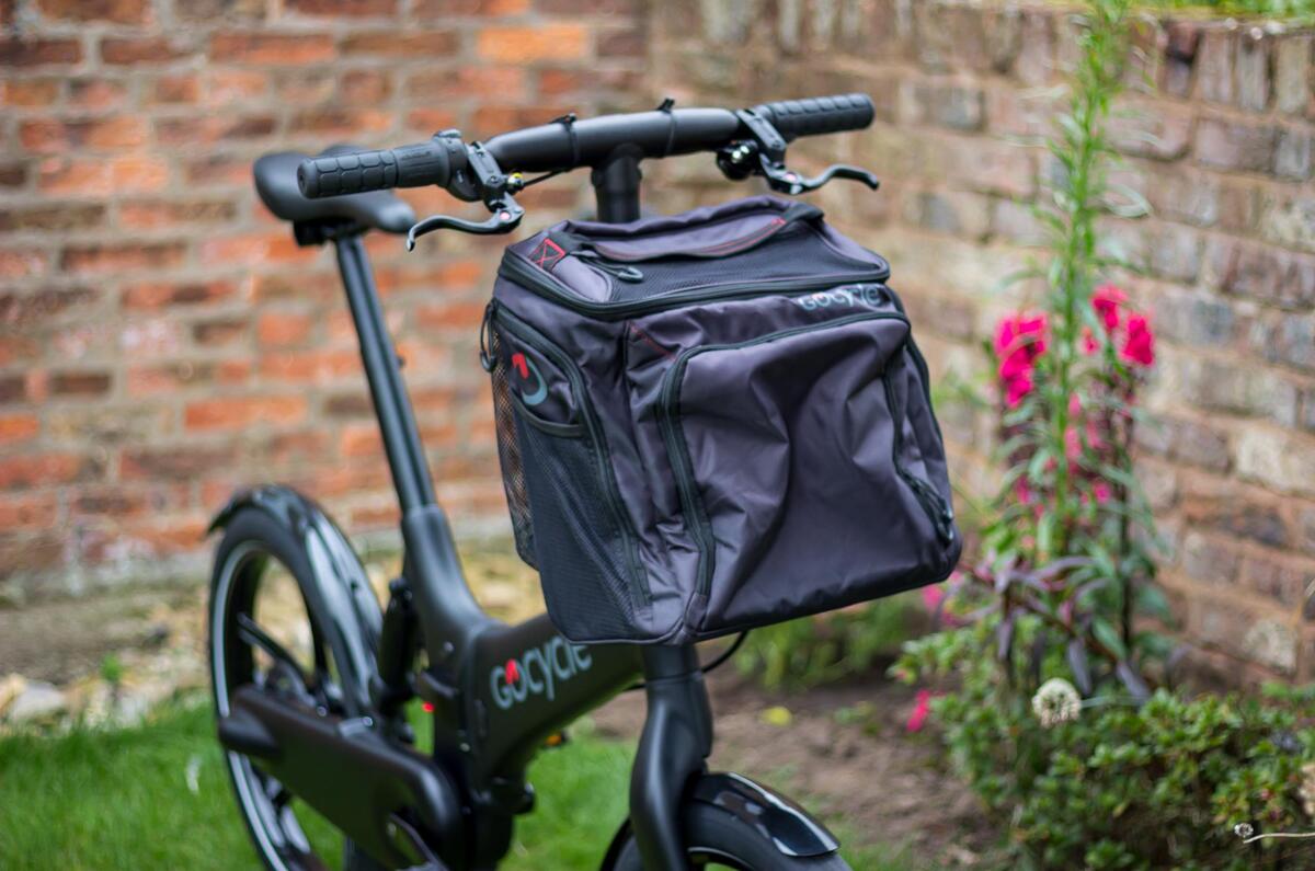 Front pannier comes as standard on the Gocycle G4