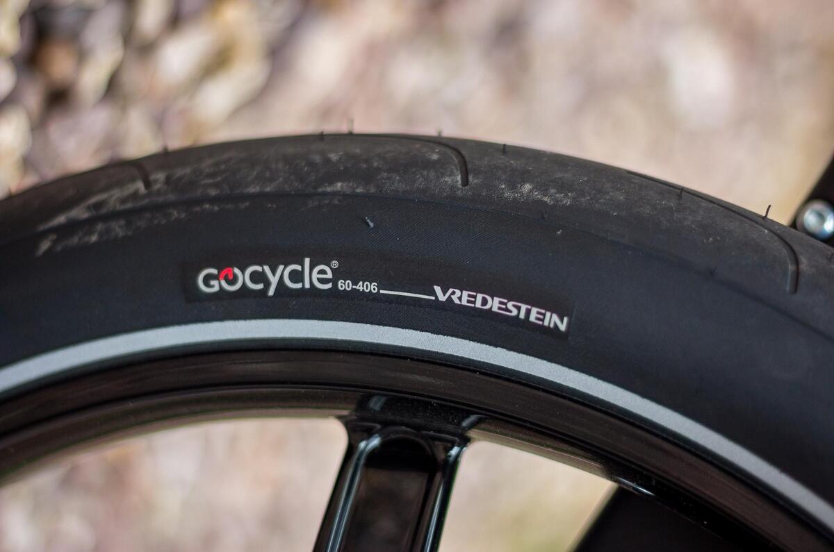 Tyres for the Gocycle G4 are a bespoke, land speed record inspired, creation