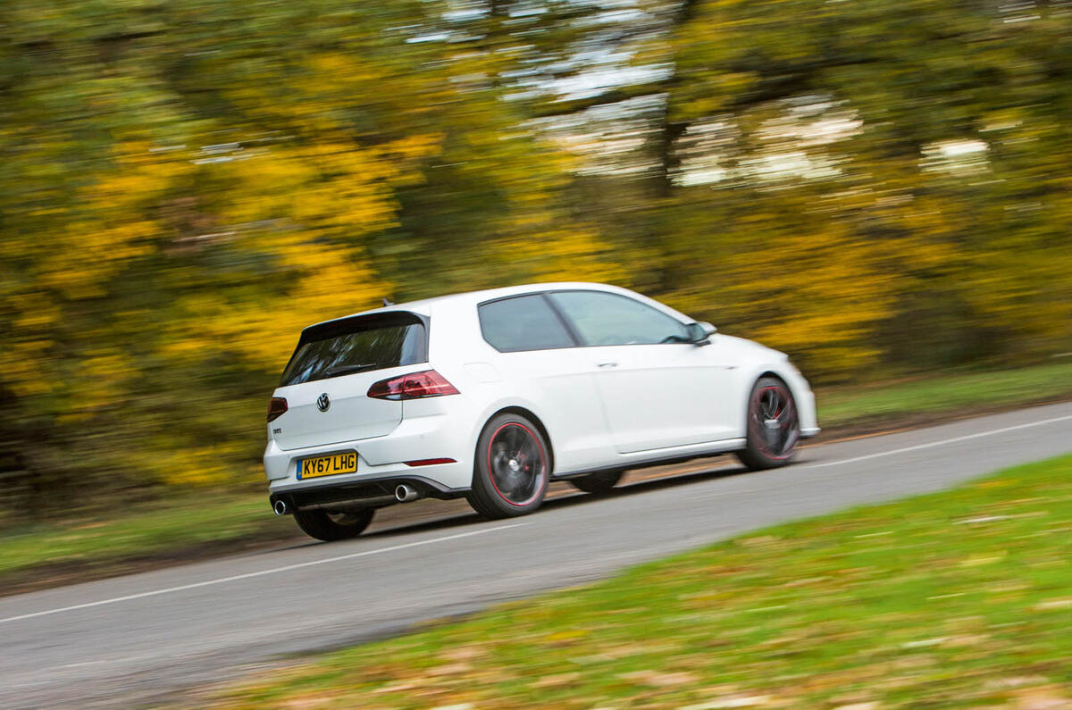 VW Golf GTI vs Hundai i30 N Golf rear