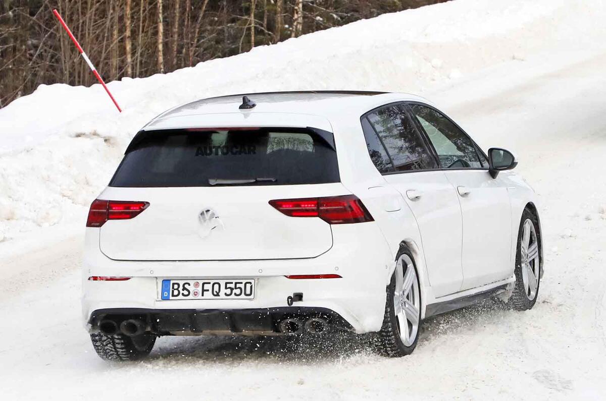 2020 Volkswagen Golf R prototype - rear 2020 Volkswagen Golf R prototype - rear