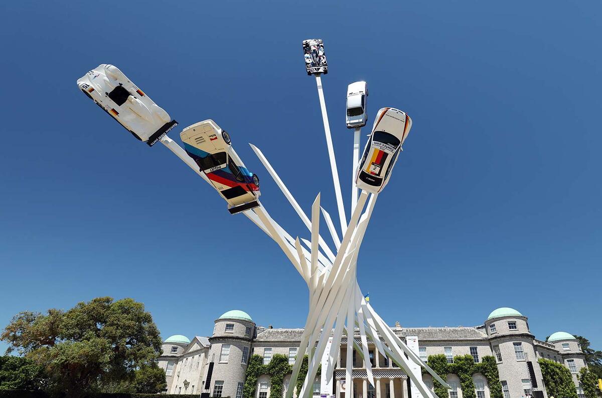 Goodwood BMW M statue Goodwood BMW M statue
