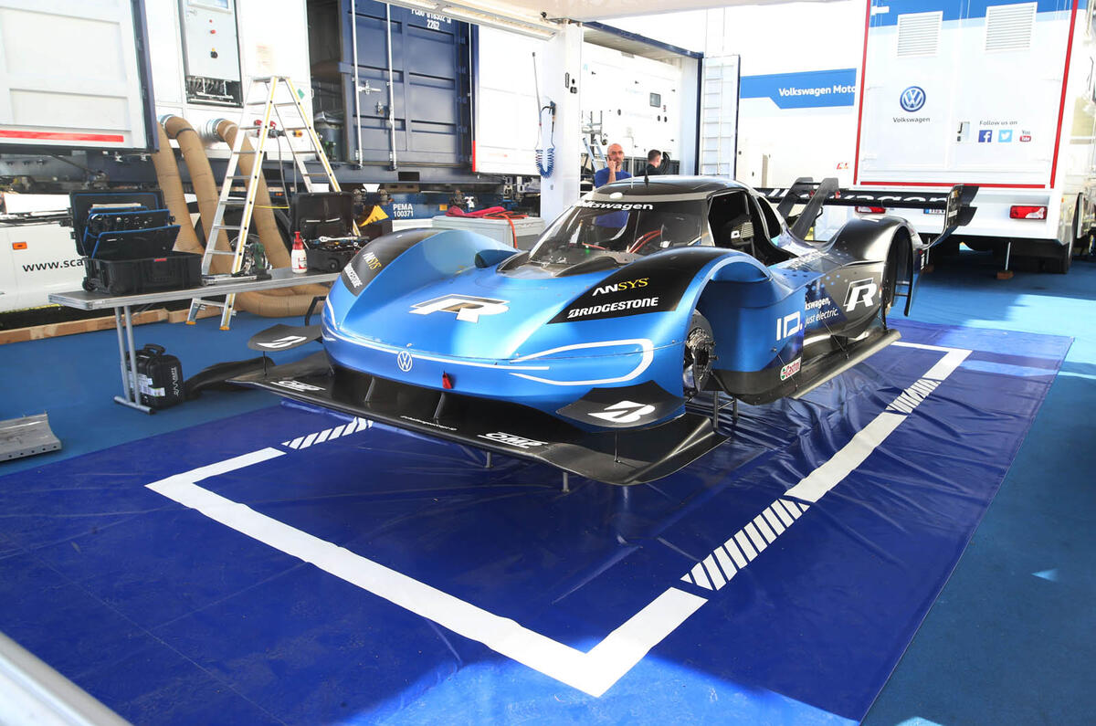 VW ID R at Goodwood Festival of Speed - prep